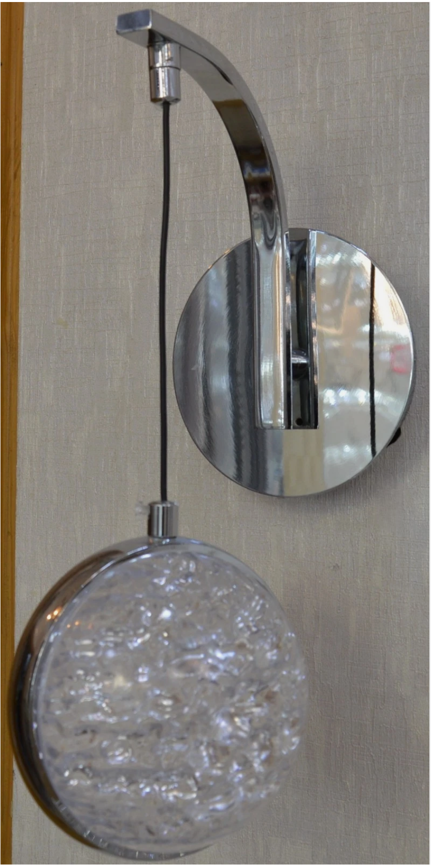 Luxury Crystal LED Wall Light Gold Modern Bedside Pendant Sconce Designer Lamp