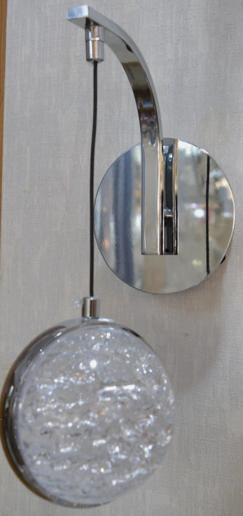 Luxury Crystal LED Wall Light Gold Modern Bedside Pendant Sconce Designer Lamp