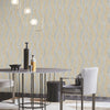 Quartz Geo Wave Modern Double Width wallpaper in 2 different colours-15mtr Length and 1mtr Width-VA10302,07 & 10