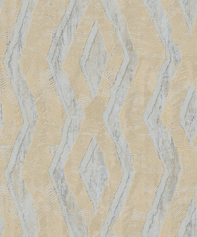 Quartz Geo Wave Modern Double Width wallpaper in 2 different colours-15mtr Length and 1mtr Width-VA10302,07 & 10