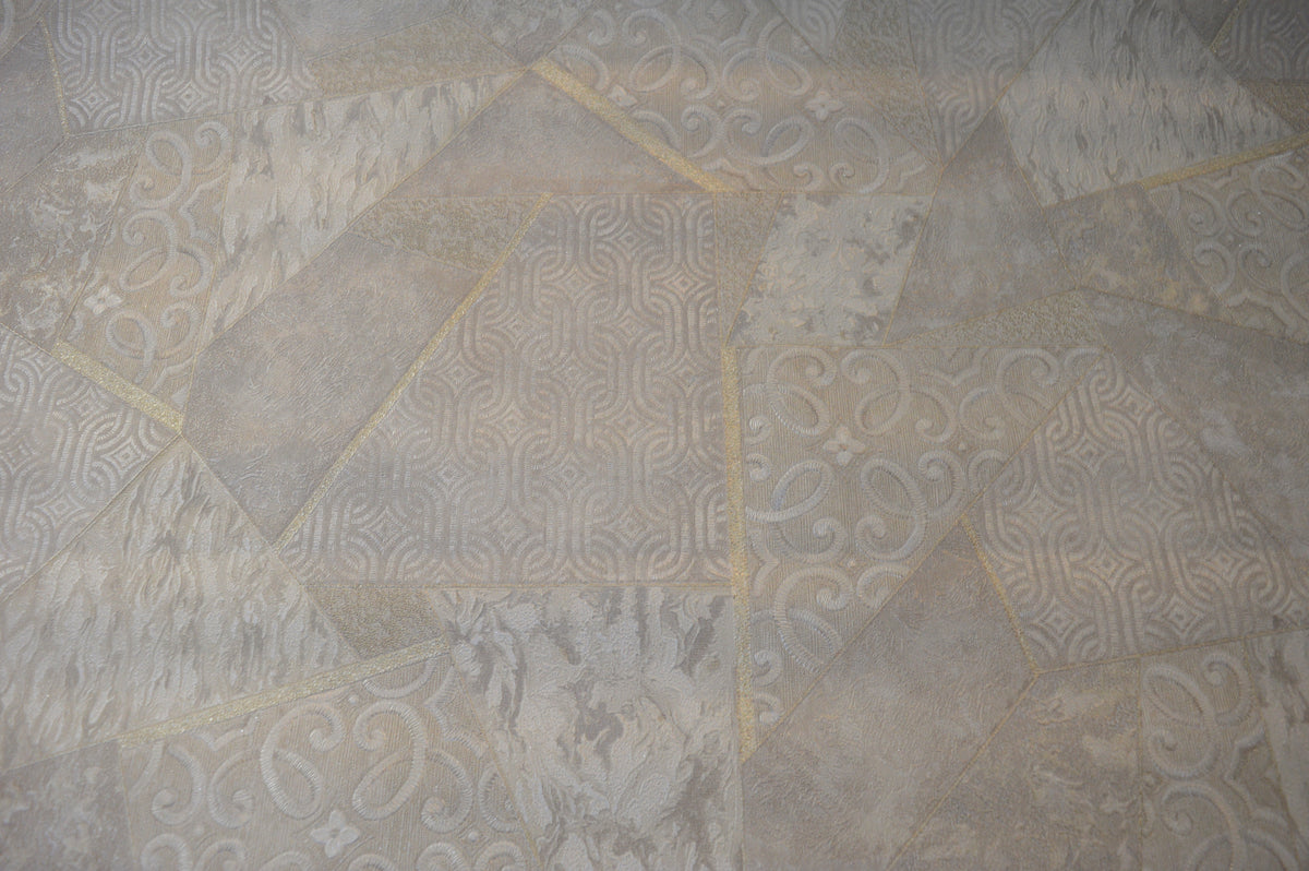 Kingston Modern Geometric Pattern Double width Wallpapers in 3 different colours-15mtr Length and 1mtr Width-VA15204, 05 & 08