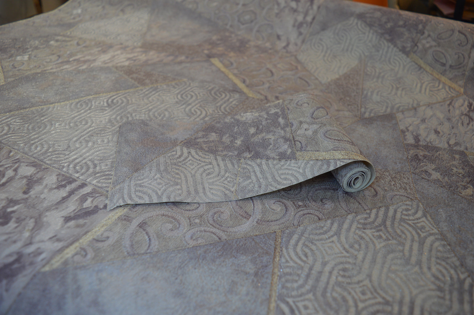 Kingston Modern Geometric Pattern Double width Wallpapers in 3 different colours-15mtr Length and 1mtr Width-VA15204, 05 & 08