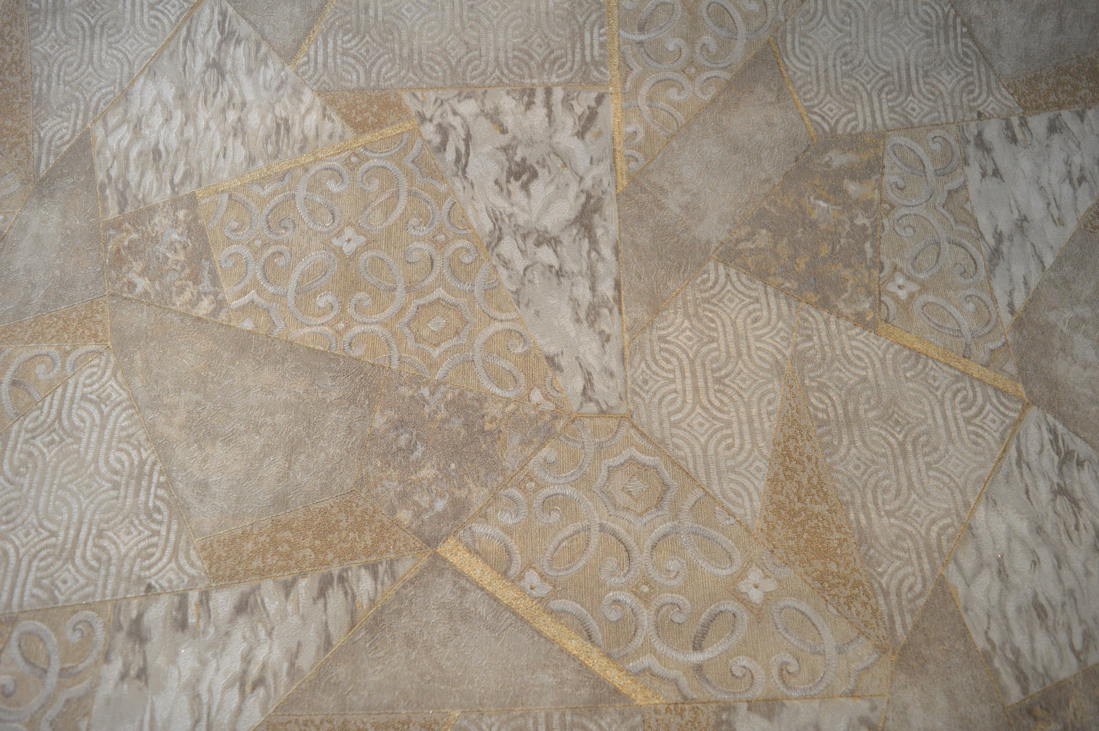 Kingston Modern Geometric Pattern Double width Wallpapers in 3 different colours-15mtr Length and 1mtr Width-VA15204, 05 & 08