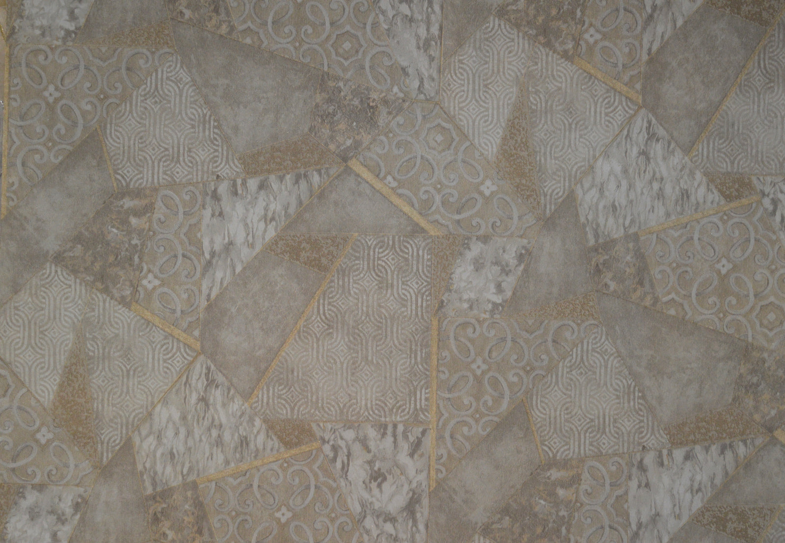 Kingston Modern Geometric Pattern Double width Wallpapers in 3 different colours-15mtr Length and 1mtr Width-VA15204, 05 & 08