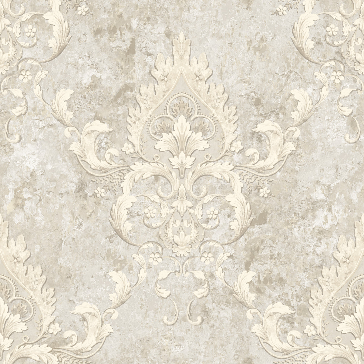 Victorian Damask Pattern Double Width wallpaper-15mtr Length and 1mtr Width-VA15704