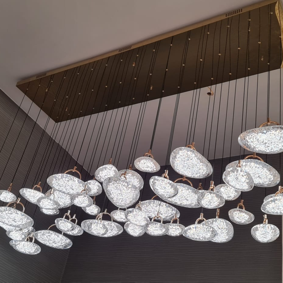 Almond Drop Pendants LED Ceiling Light/Modern Chandelier-2326-48pendants