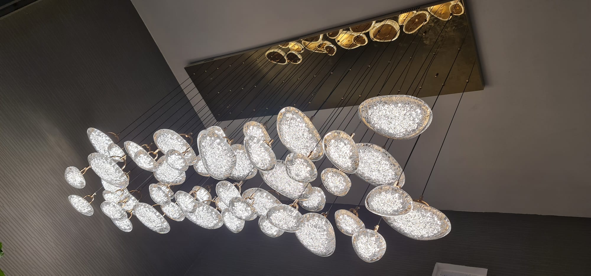 Almond Drop Pendants LED Ceiling Light/Modern Chandelier-2326-48pendants