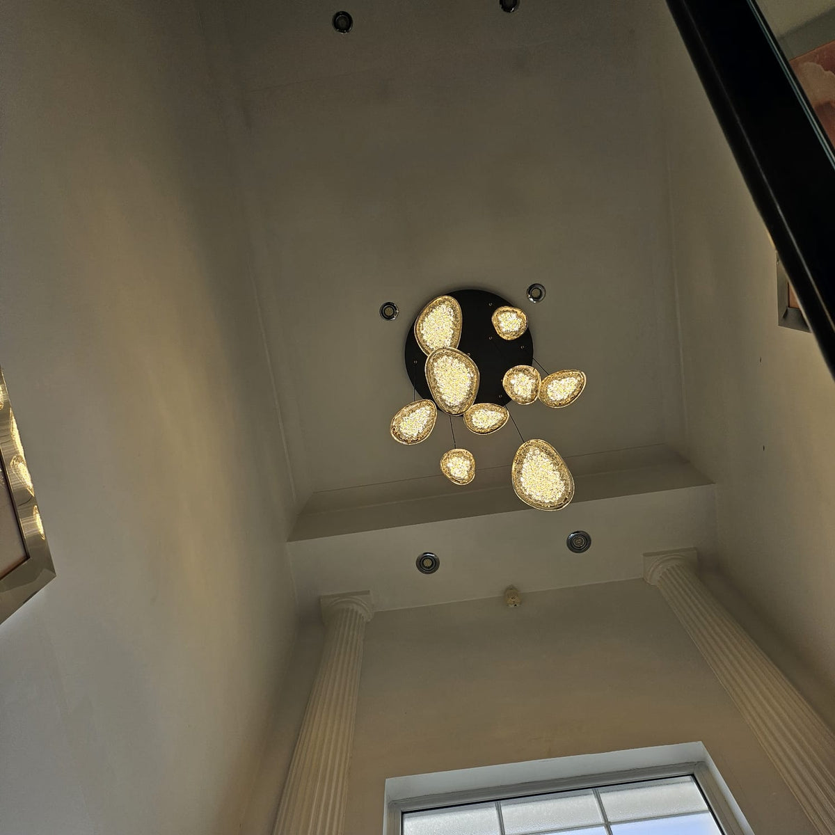 Almond Drop Pendants LED Ceiling Light/Modern Chandelier-2326-48pendants