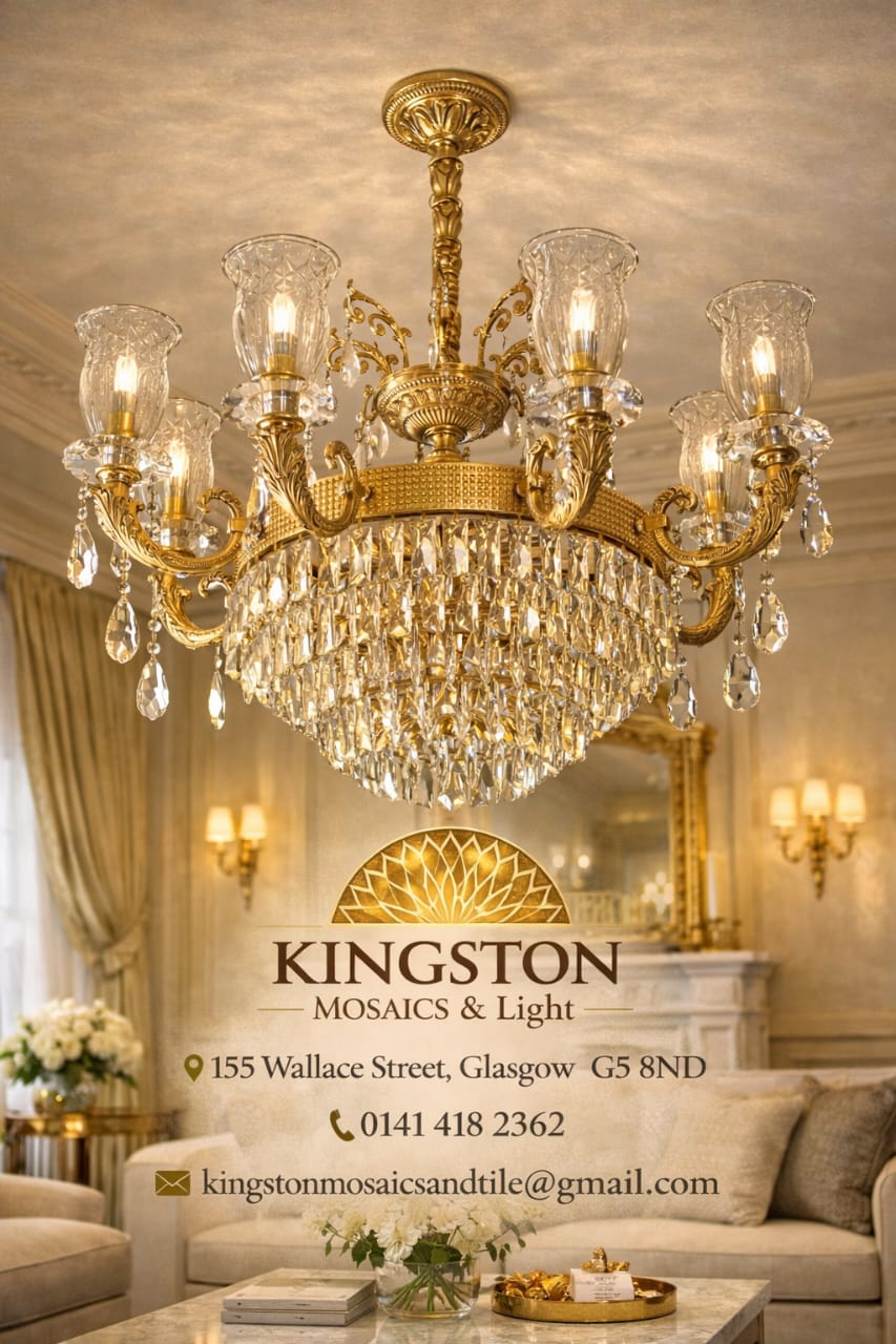 Large Luxury Gold Crystal Chandelier 10-Light Traditional Ceiling Light
