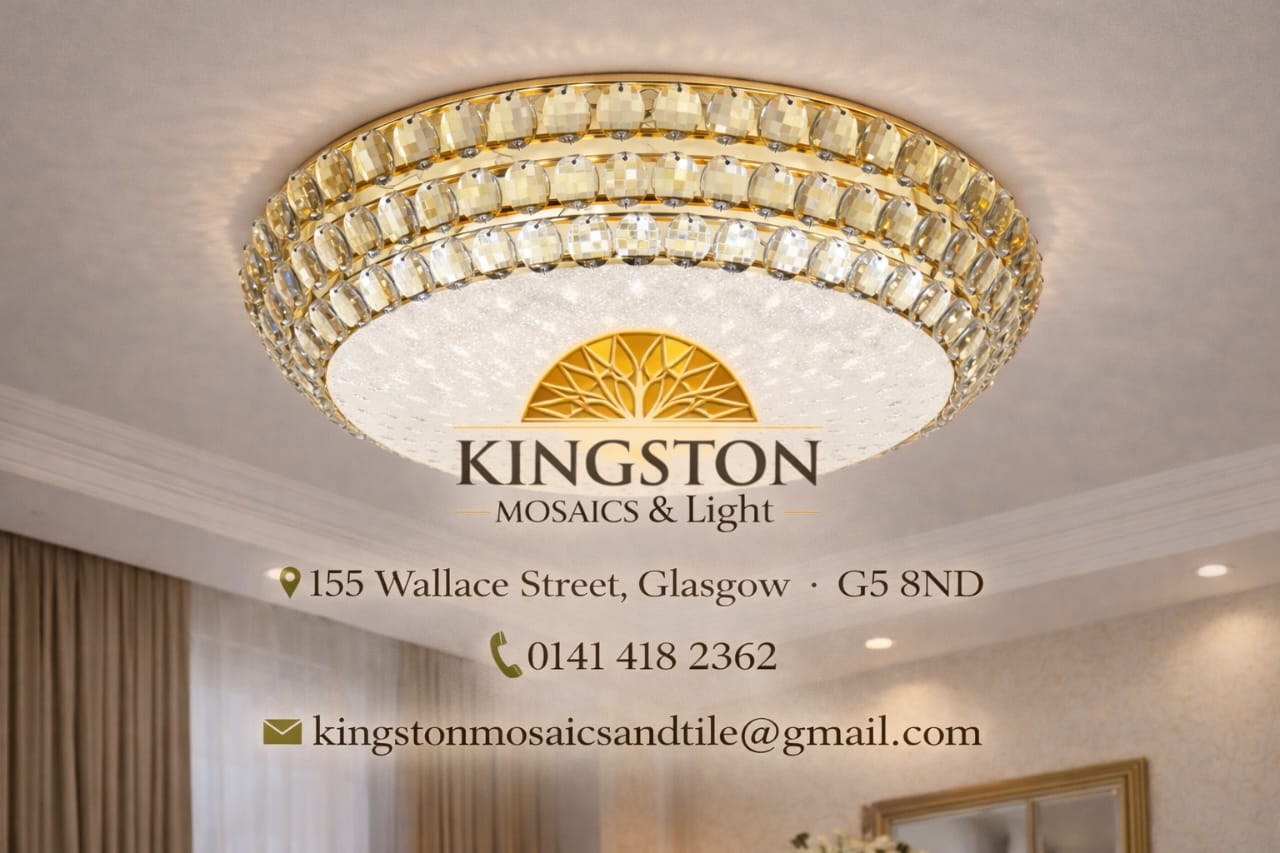 Luxury Crystal LED Flush Mount Ceiling Light Gold Round