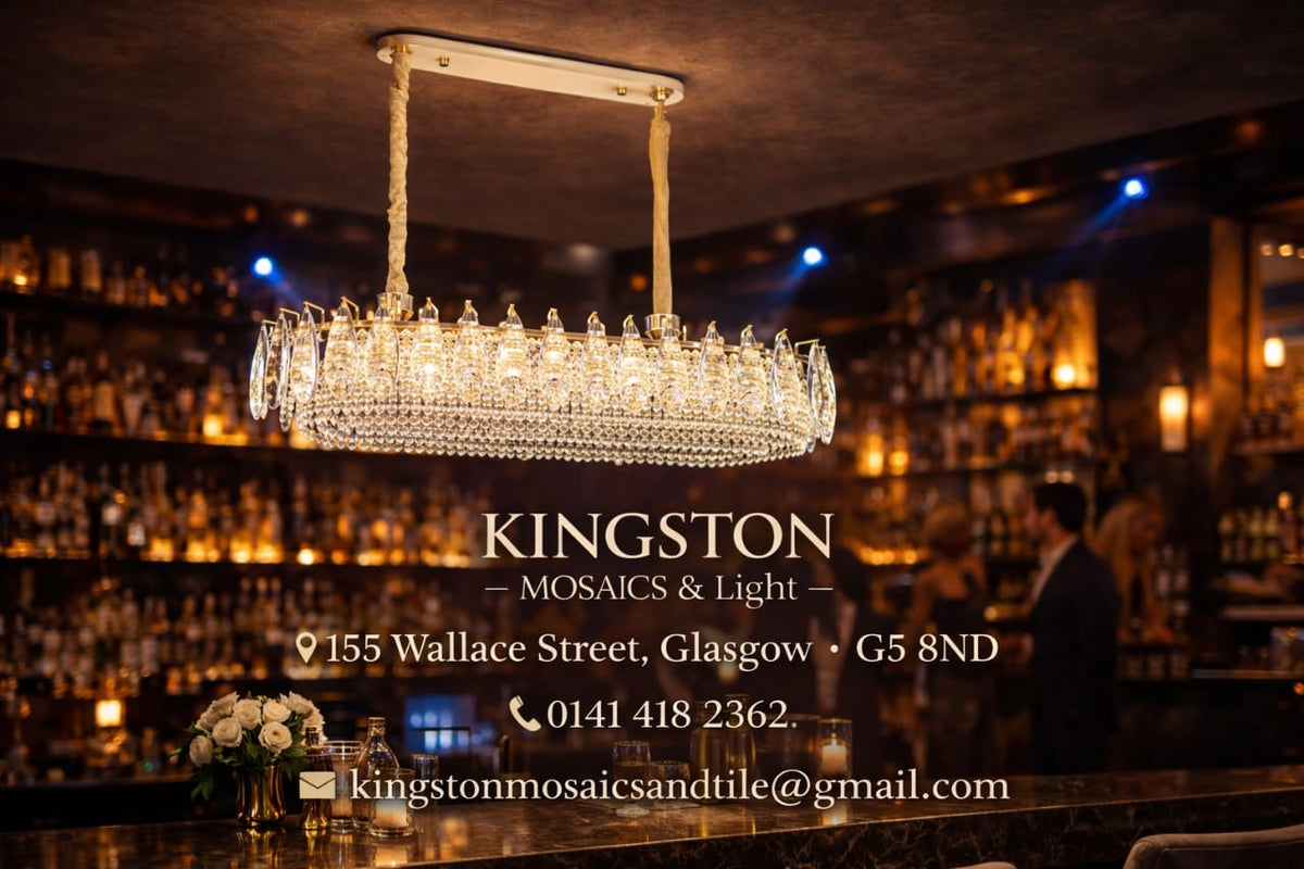 Luxury Rectangular Crystal LED Chandelier Ceiling Light