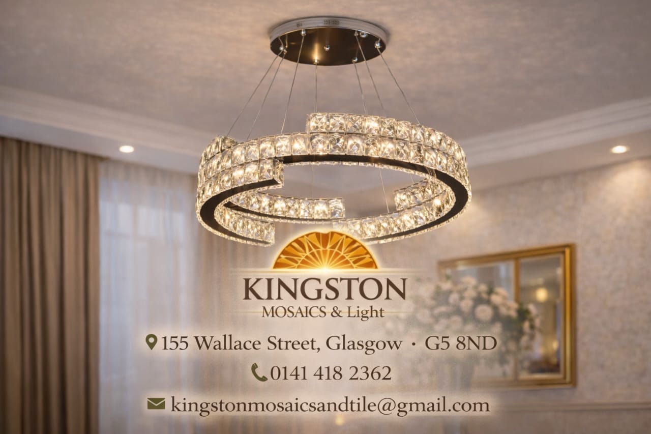Modern Double Ring Crystal LED Chandelier – Luxury Light, Adjustable Height