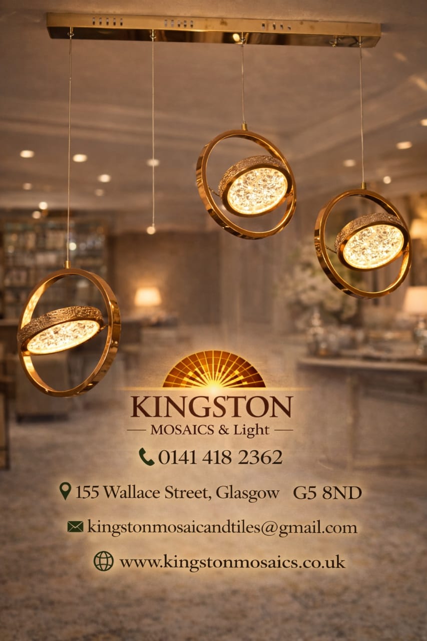 Luxury 3-Ring Gold LED Crystal Pendant Chandelier Ceiling Light – 02 Options