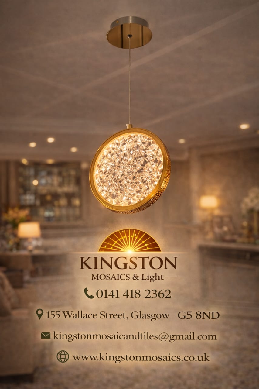 Luxury Crystal LED Pendant Light Gold Hanging Ceiling Lamp