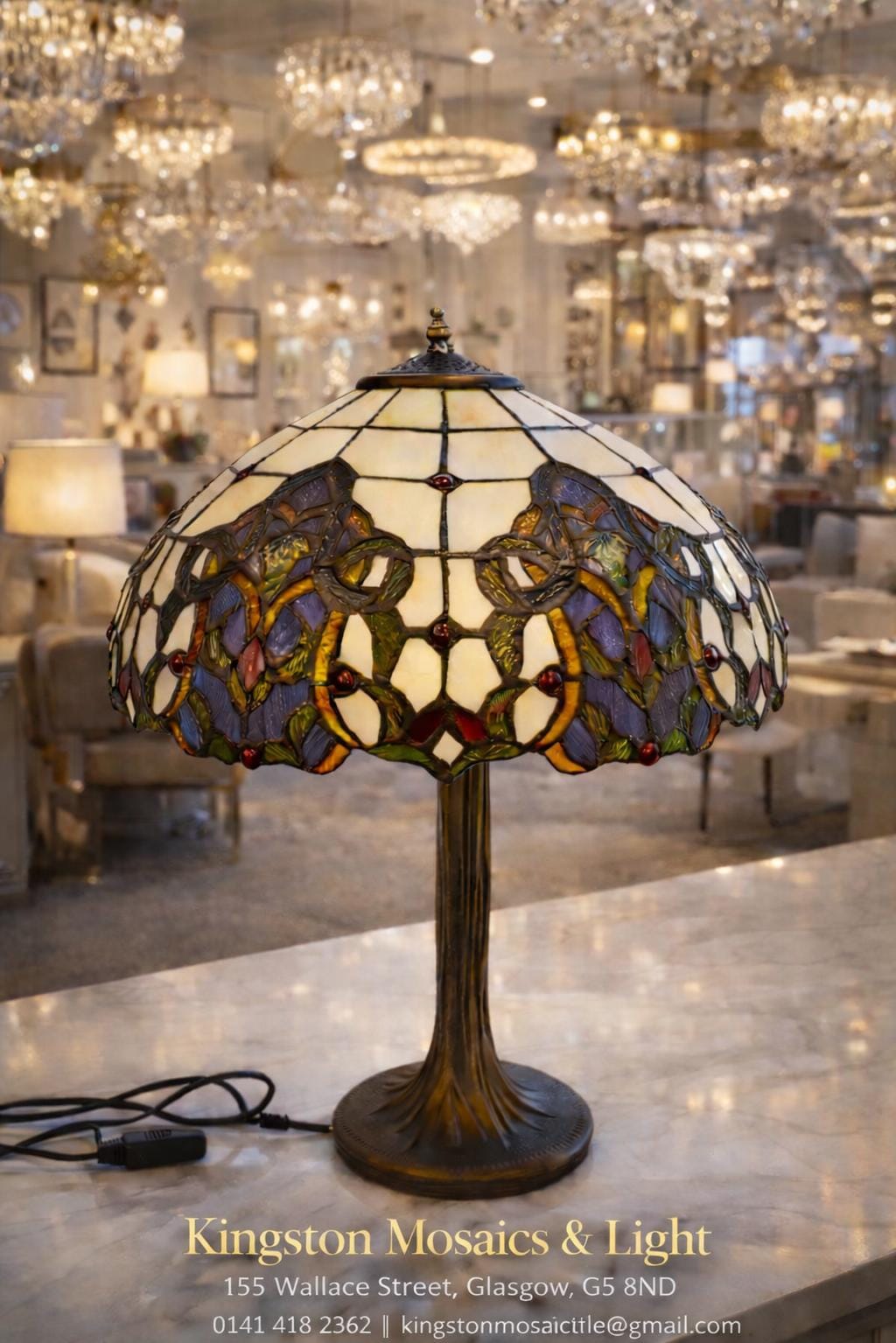 Modern Crystal Table Lamp Luxury Bedside Lamp