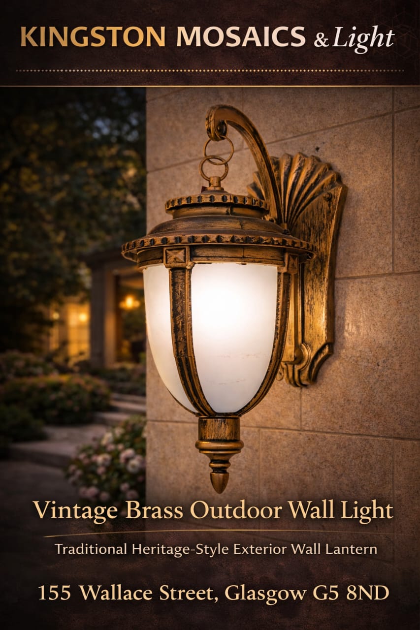 Classic Outdoor Wall Lantern – Dark Bronze Vintage Exterior Light