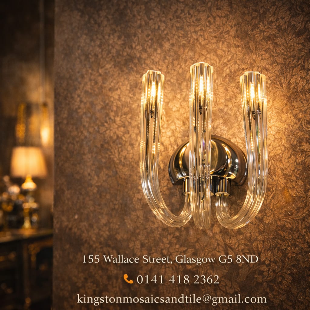 Luxury Crystal Wall Light – Triple Arm Modern Glass Wall Sconce