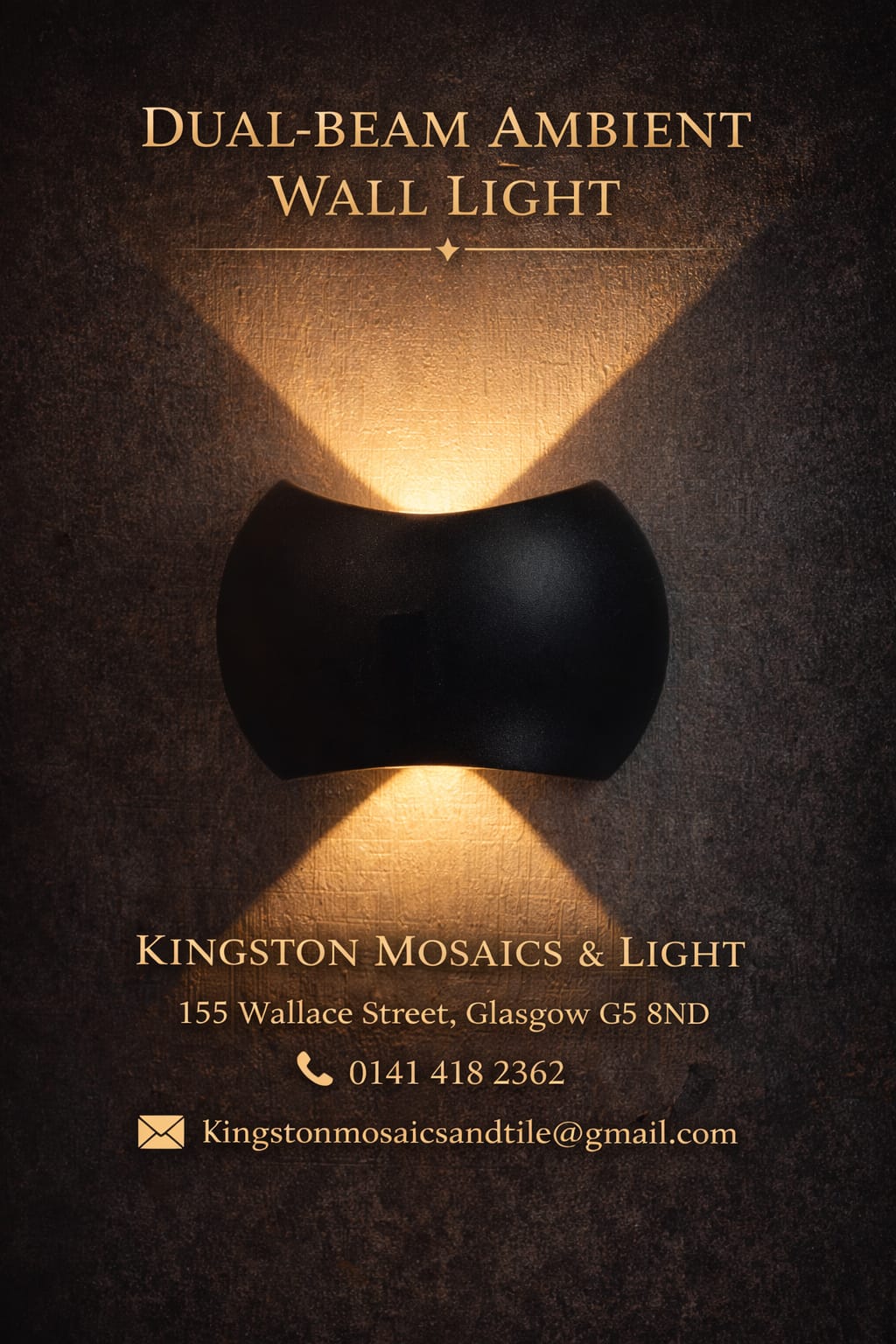 Modern Dual-Beam Up &amp; Down Wall Light – Matte Edition