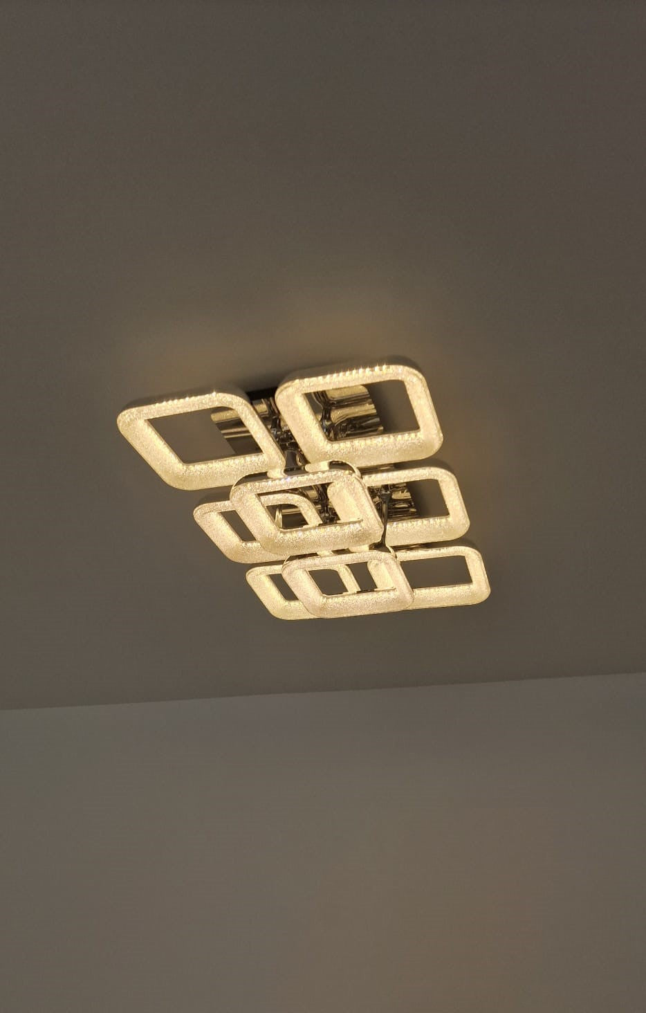 Squares & Rings Acrylic Panel LED Flush Mount Ceiling Lights -Colour Changing Feature -6221