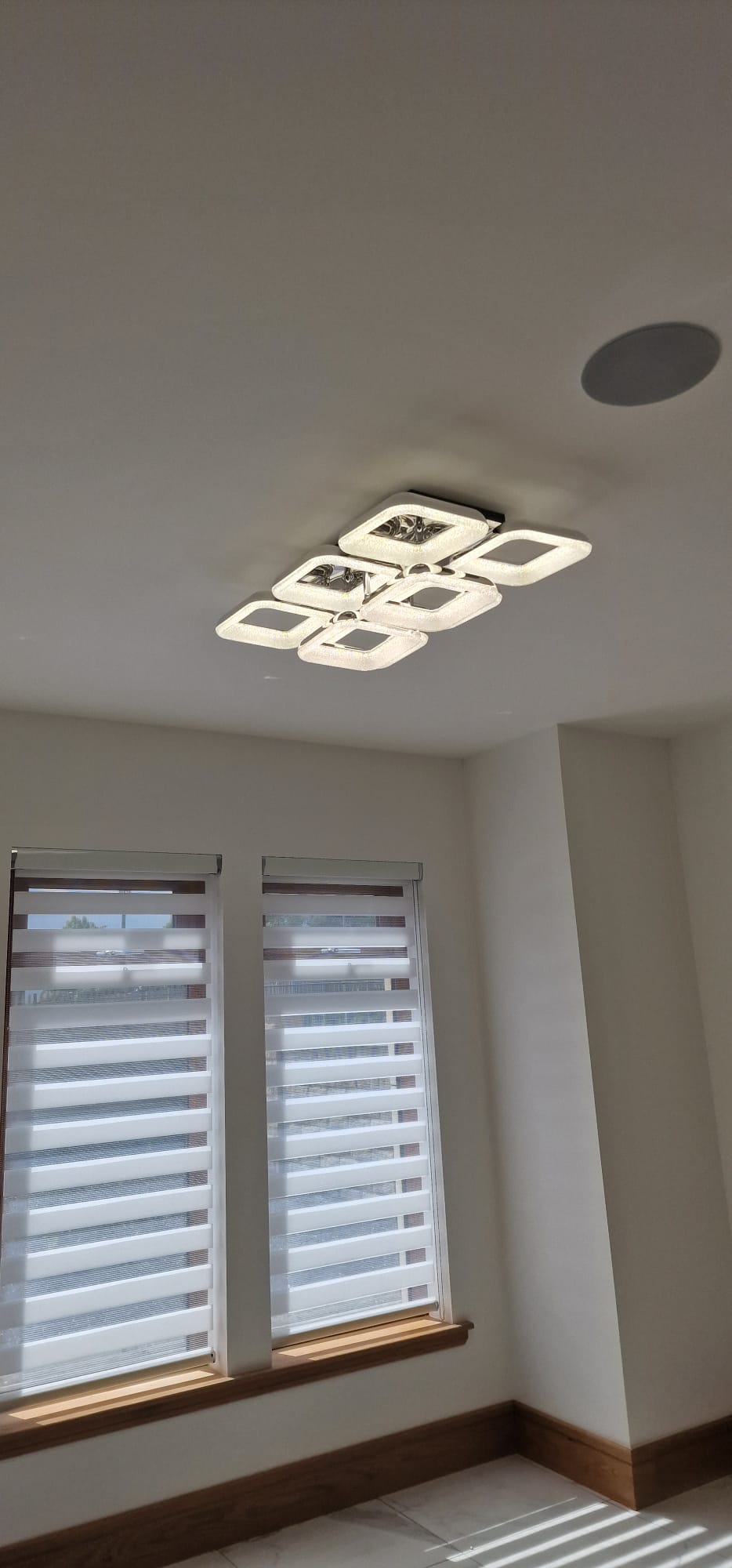 Squares & Rings Acrylic Panel LED Flush Mount Ceiling Lights -Colour Changing Feature -6221