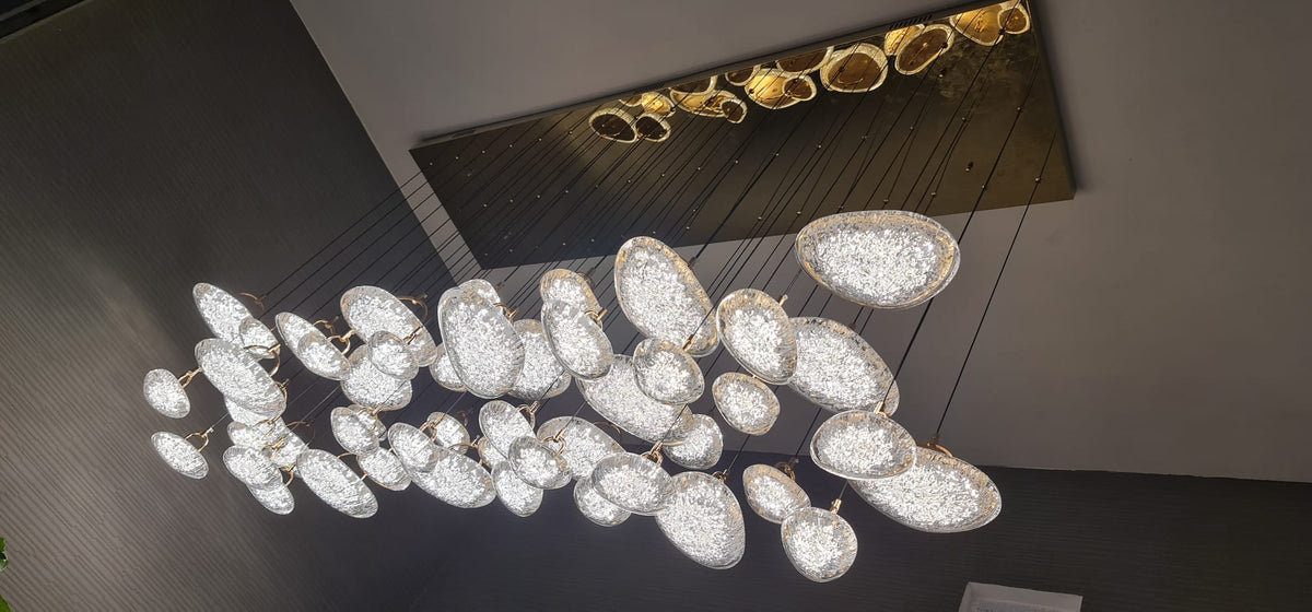 Almond Shape diffusers with an ice effect  Modern Wall mount LED Lights  -2310-1DW