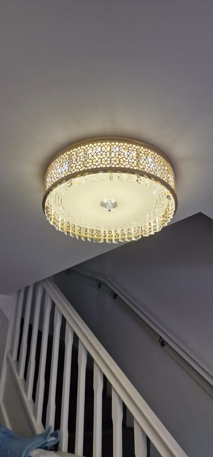 Modern Crystal Round Chandeliers with color changing features-C7049