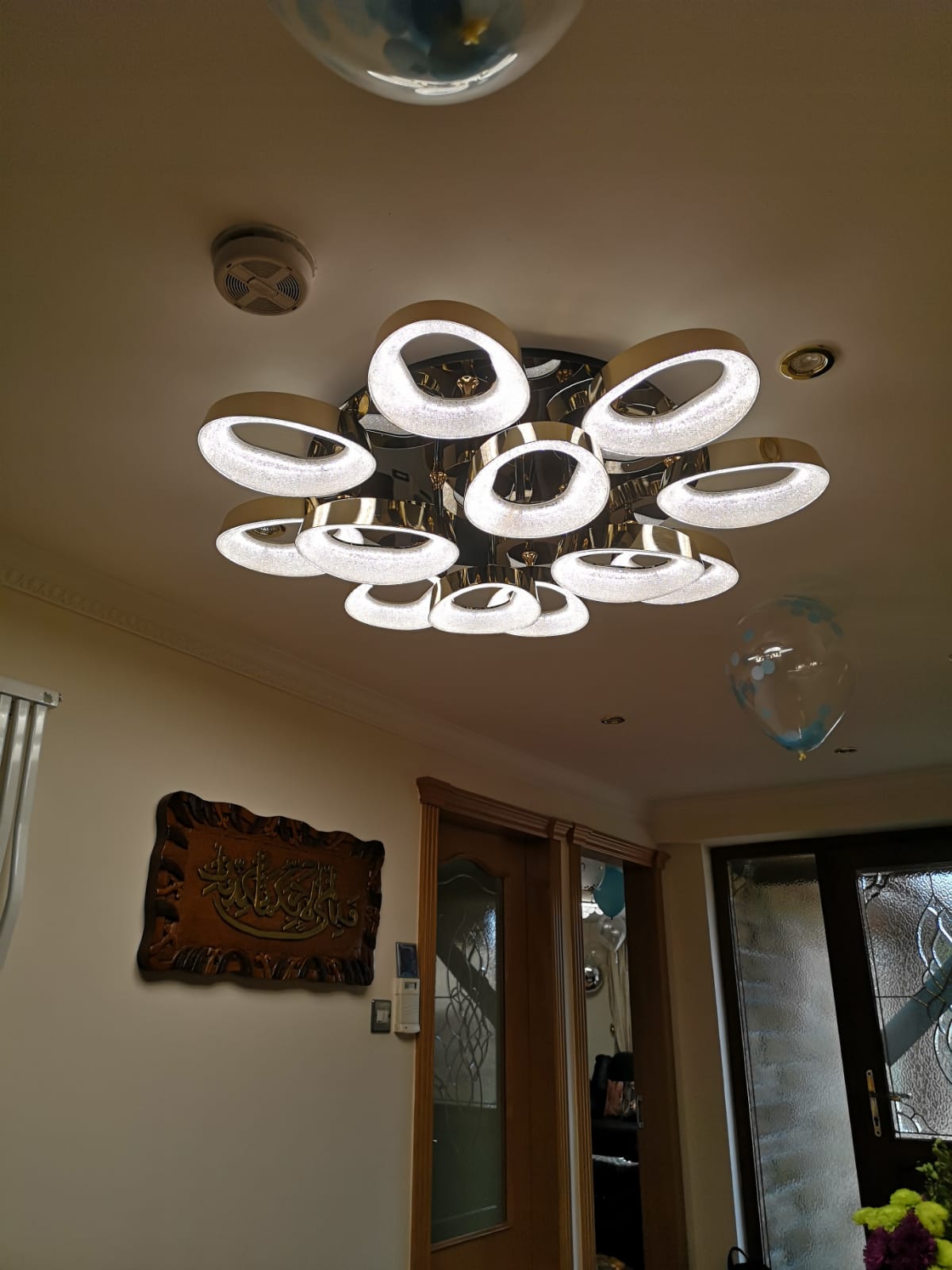 Squares & Rings Acrylic Panel LED Flush Mount Ceiling Lights -Colour Changing Feature -6221