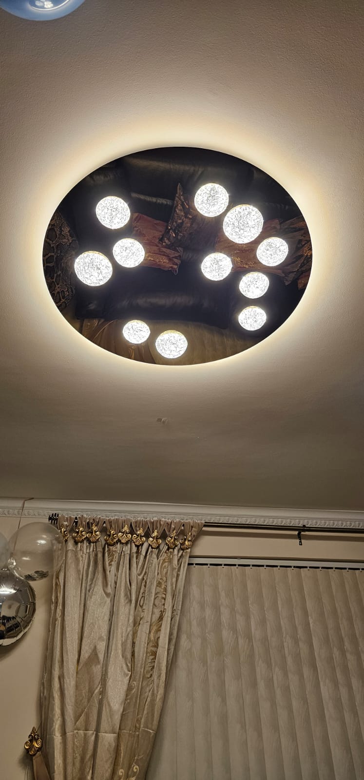 Modern Moon Style Flushmount LED Ceiling Lights Gold-2318-800, 500 & 400