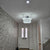 2 Square Crystallic LED Pendant Ceiling Lights -Colour Changing Dimmable with Remote Control-B9034-2