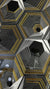 Gold & Black Decor Porcelain Tiles 600 x 600 x 10mm
