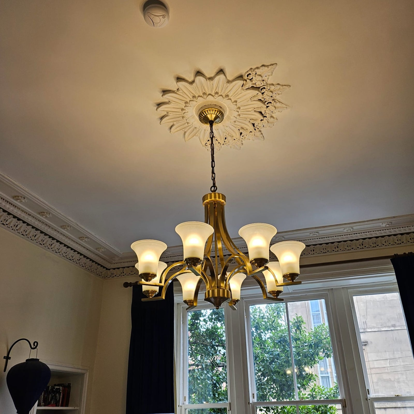 Gold Traditional 8arms Chandelier-adjustable Height-PL6017-8arms-Gold