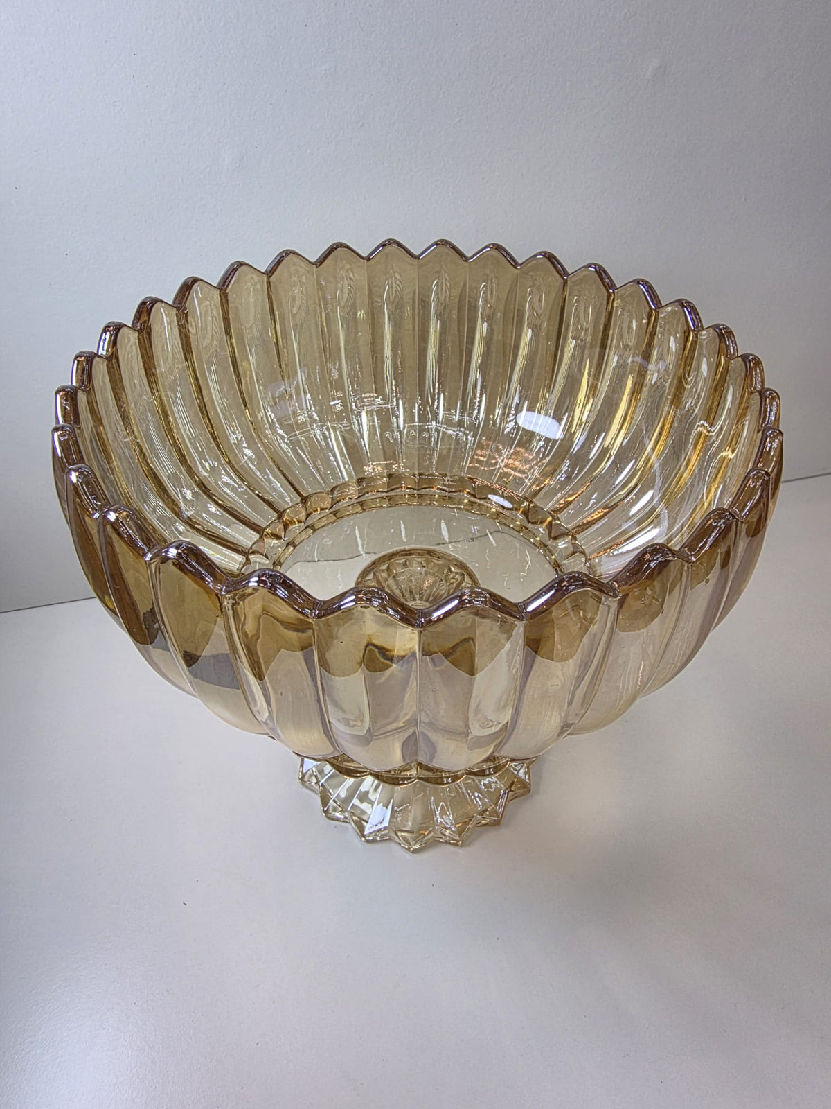 Crystal Rose Gold & Clear Lotus Shape Glass Fruit Basket Bowl Stand Colorful Fruit Vegetable Baskets Creative Fruit Dish Basket Luxurious Fruit Basket/Bowl