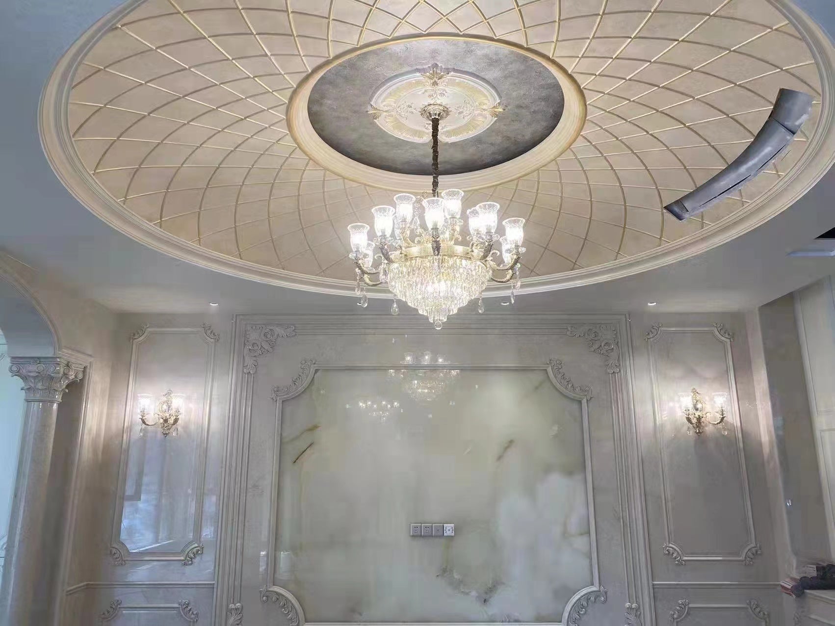 Large Grand Traditional Crystal Chandelier Gold with matching different size lights-Y8098-16+10+6