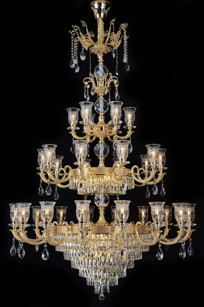 Modern Luxury Crystal Chandeliers –Round(Gold)-6806-8 & 10,Rectangle-6810-10K