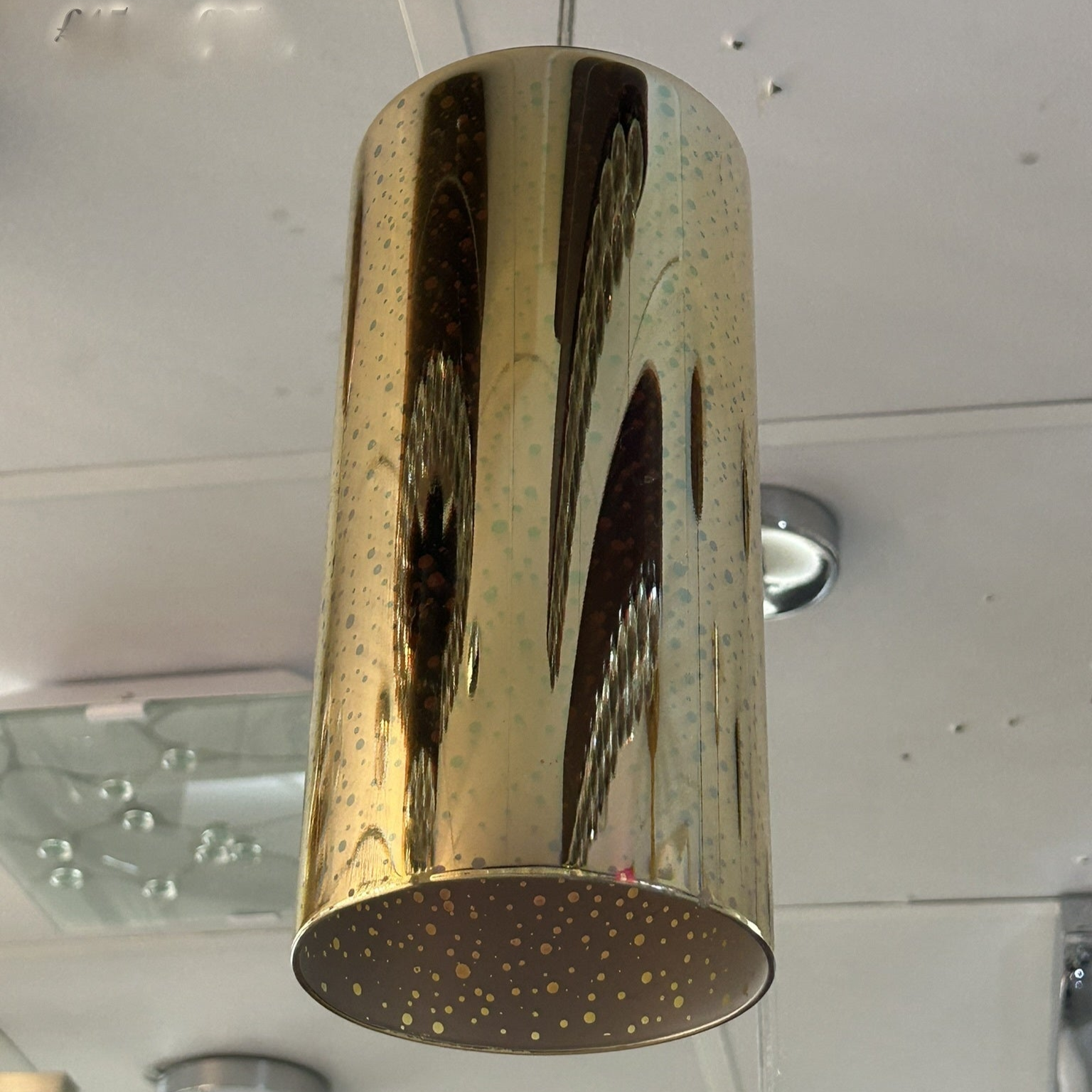 3D Gold LED Cylinder