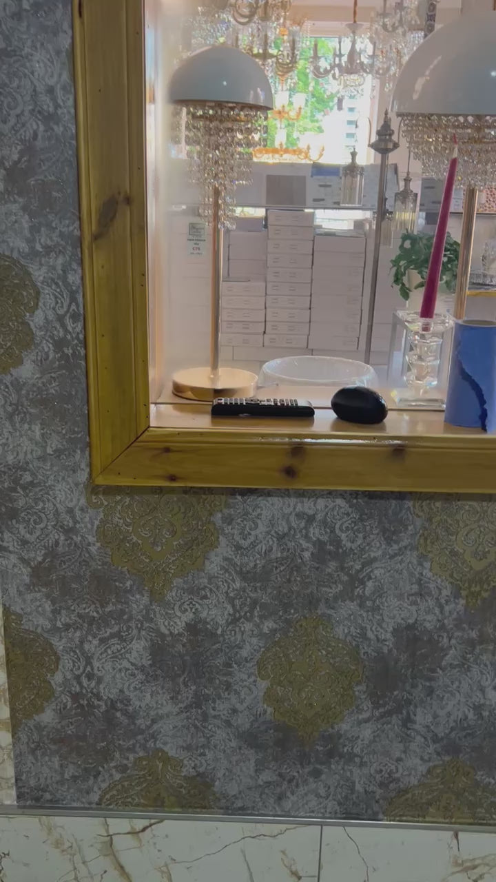 Lucca Secret Palace Cream & Grey Wallpapers  - DK.21651-3 & 4