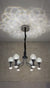 Modern Crystal Globe Pendant Ceiling Lights  Gold / Silver-2176-6Head