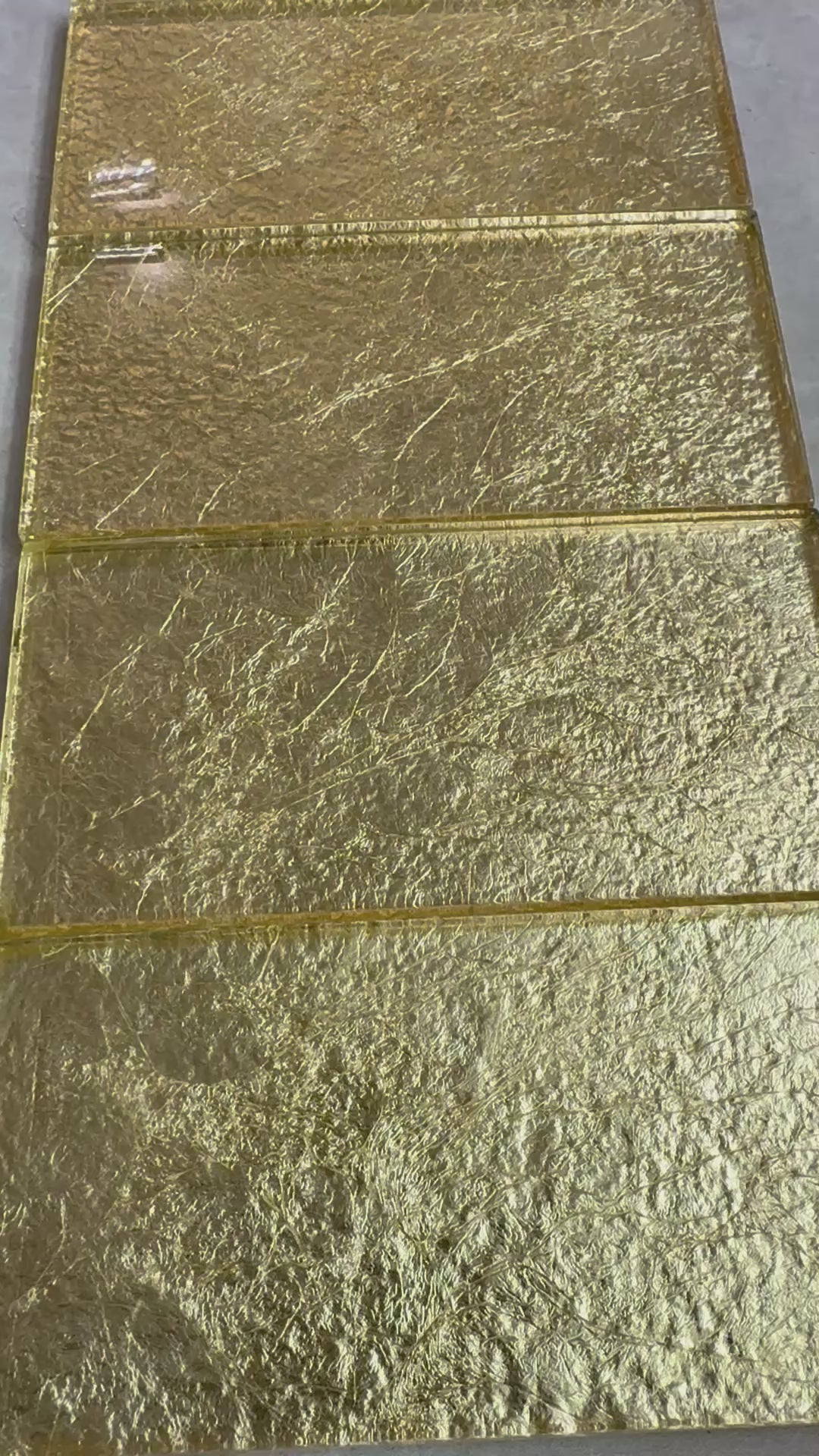Gold Foil Mosaic Tile - 75*150*8mm