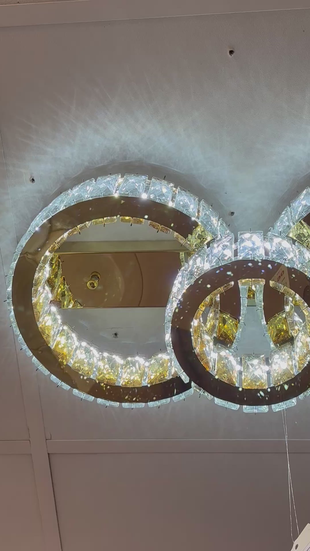 LED Ceiling Light Modern Gold Indoor Colour Changing Feature