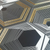 Gold & Black Decor Porcelain Tiles 600 x 600 x 10mm
