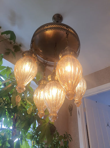 Turkish Gold Tinted Shades Modern Pendant Ceiling Lights – ZQC048/5