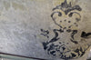 Luxury greyscale with blue imprint wallpaper