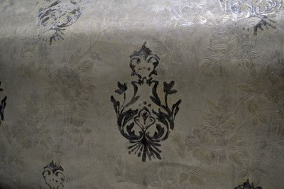 Luxury greyscale with blue imprint wallpaper