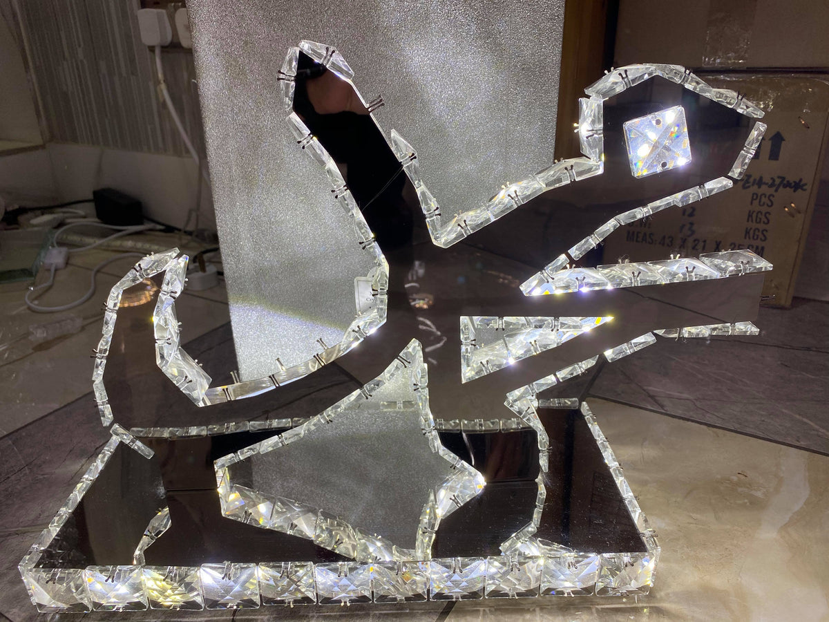 Allah & Muhammad Crystallic Mirror colour changing Decor Light/Table Lamp-1301
