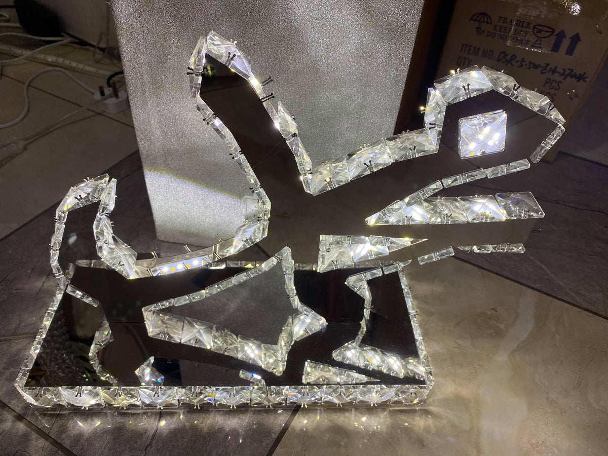 Allah & Muhammad Crystallic Mirror colour changing Decor Light/Table Lamp-1301