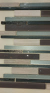Grey & Olive Glass & Stone Mosaic Tile | 1 sheet 30cmx30cm&8mm | 11 sheets 1sqm