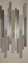 Beige & Olive Glass & Stone Mosaic Tile | 1 sheet 30cmx30cm&8mm | 11 sheets 1sqm-Code:16-KSB-08-1