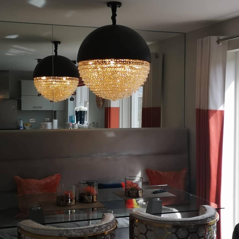 Dune Crystal Pendant Ceiling Light-with matching Floor & Table Lamp with Different colour and design-Y806