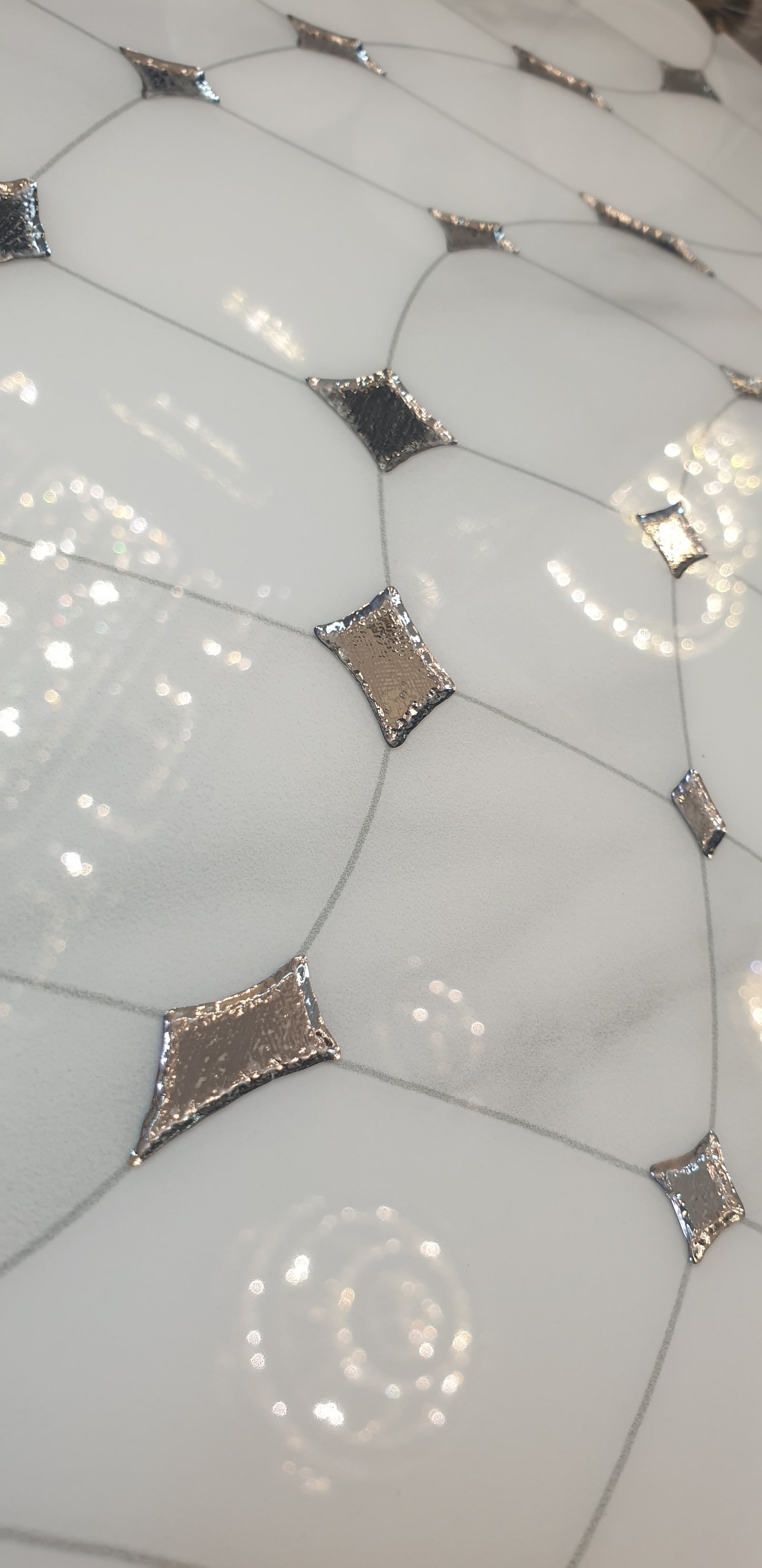 White & Silver Decor Porcelain Tile-300*600*8mm-6tiles-1m2-WJ724