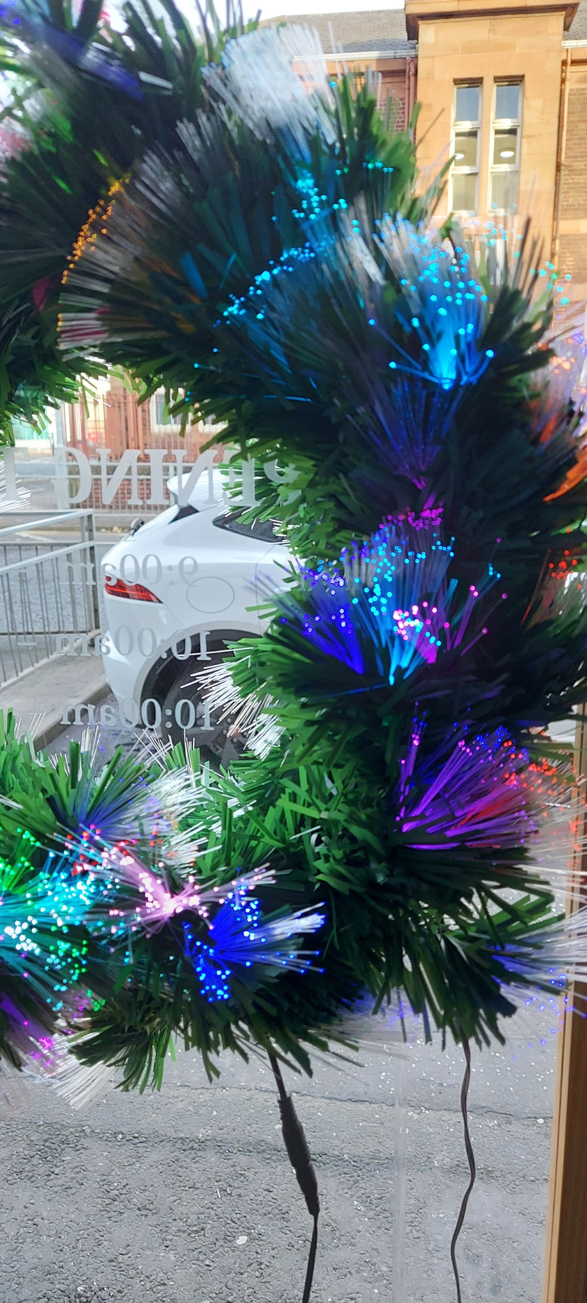 Wreath with Colourful LED Lights for Christmas Decoration